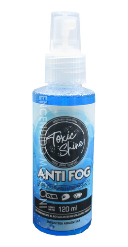 Antiempañante Anti Fog Toxic Shine 120ml