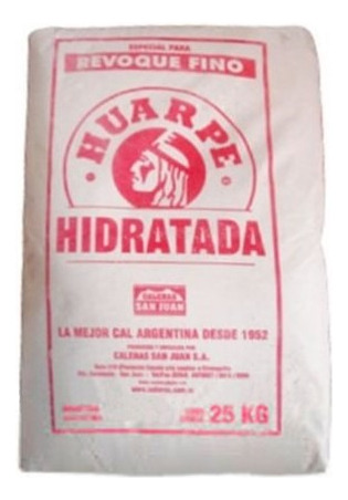 Cal Hidratada 25 Kg Huarpe