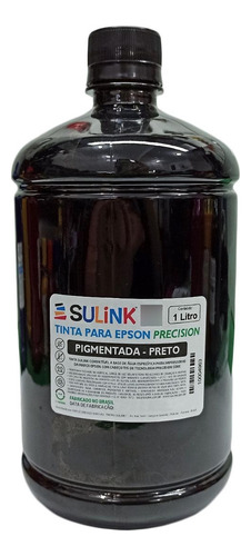 Tinta Sulink Para Epson Precision Pigmentada 1 Litro Preto