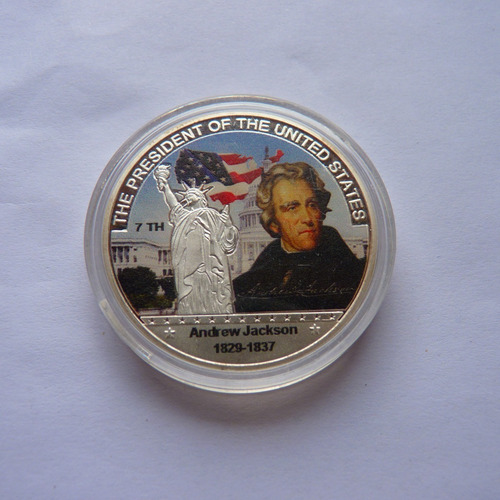 Imagen 1 de 2 de Moneda Presidentes De Eeuu N°7 Andrew Jackson 1829-1837