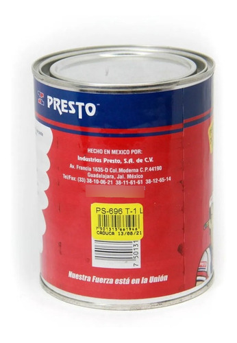 Pegamento Aerosol Ps696 Hule Espuma Aeropren 1 Lt Presto 2pz