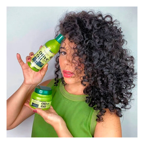 Kit Umectação Olive Shampoo 300ml +máscara 950g Forever Liss