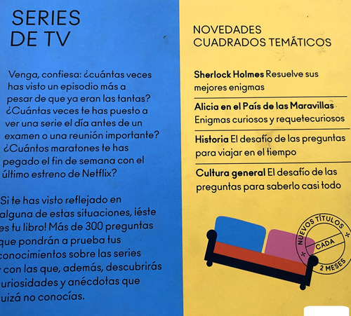 Libro Juego: Series De Tv, Desafío De Preguntas. Ed. Alma