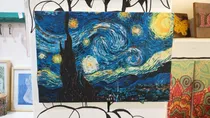 Comprar Cuadro Noche Estrellada Van Gogh Lienzo 70cm