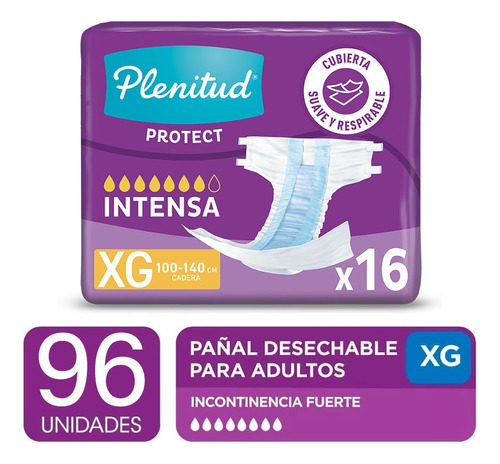 Pañales Para Adultos Descartables Plenitud Protect Pack X6