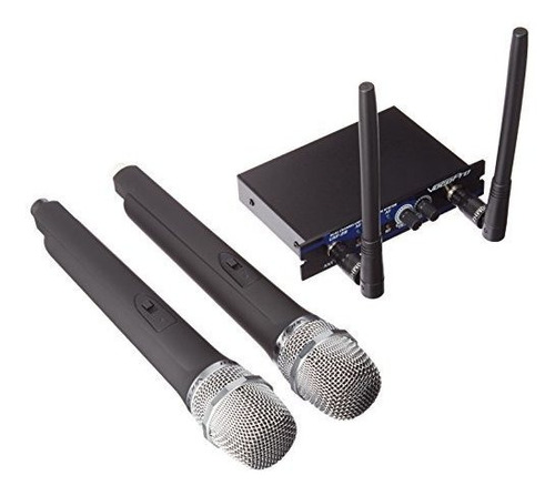 Vocopro Uhf28  9 Canales Dobles Sistema De Microfono Inalamb