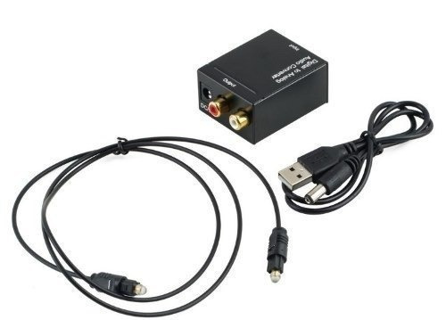 Combo Adaptador  Optico A Rca Analogico + Cable Optico