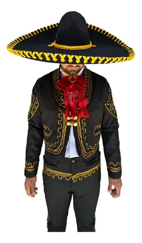 Traje de charro negro con dorado new arrivals