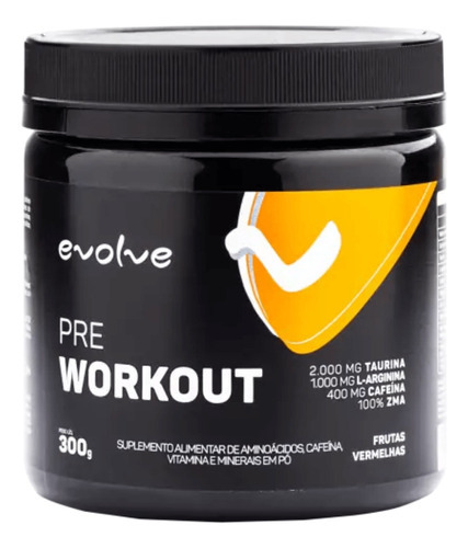 Pre Workout 250g - Evolve Sabor Maçã Verde