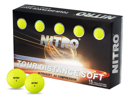 Nitro Tour Distance Soft 15 Pack - Amarillo