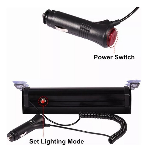 Estrobo Chase Barra Focos Led Estrobos Parabrisas Para Auto