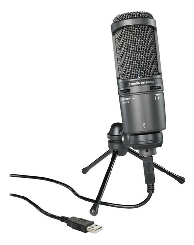 Micrófono Condenser Usb Audio Technica At2020 Usb + Plus