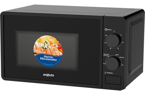 Microondas 20 Litros Control Manual 220v 1150w Negro Enxuta