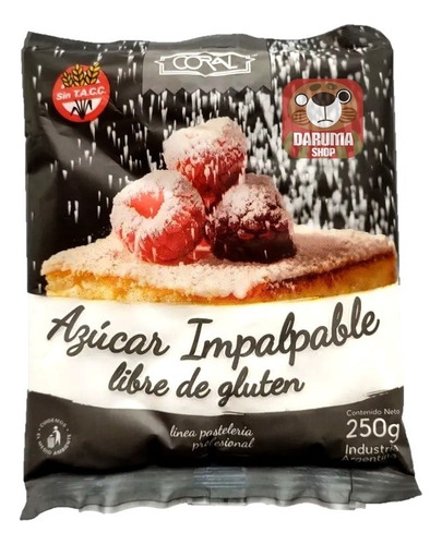 Azúcar Impalpable 250 Gr Sin Tacc Coral Pasteleria Belgrano