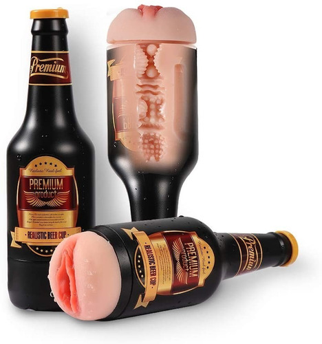 Masturbador Pene Vibrador Beer Bottle