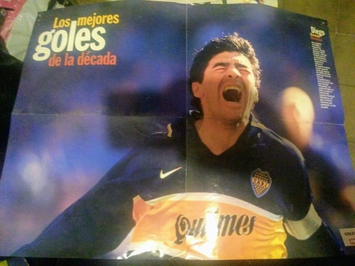 Reviposter El Gráfico Maradona, Francescoli Y Bochini (Usado)