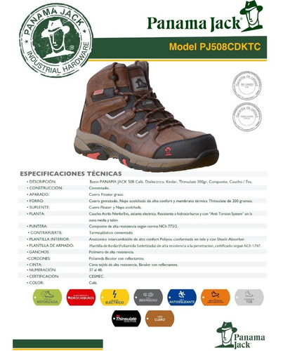 Imagen 6 de 6 de Zapatos De Seguridad Panama Jack 508