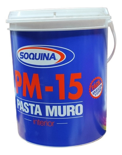 Pasta Muro Interior Pm-15 Galón 6kg Soquina