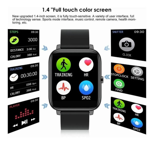 Imagen 4 de 10 de P22 Reloj Inteligente Smartwatch Ip67 Deporte Monitor Salud