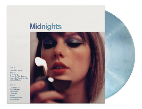 Disco De Vinilo Emi Midnights Moonstone Blue Edition Lp Tayl