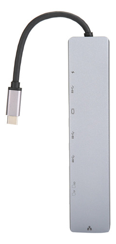 Adaptador Ethernet Tipo C De Interfaz A Hub Usb 3.0 Rj45 Min