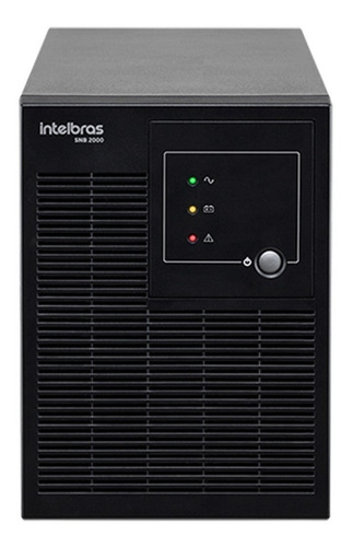 Imagem 2 de 7 de No break Intelbras SNB 2000 2000VA entrada de 110V/220V e saída de 110V preto