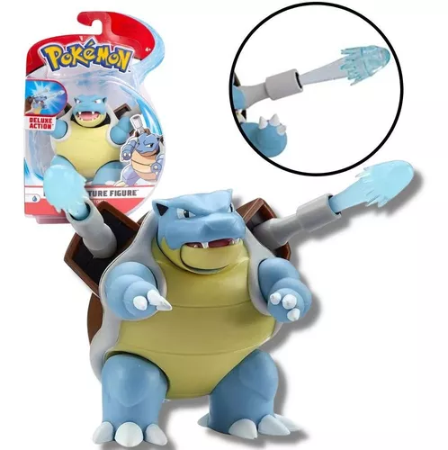 Brinquedo Boneco Figura Articulada Pokemon Blastoise 10 Cm Original Sunny