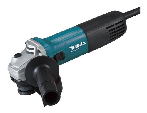 Imagen 2 de 4 de Esmeriladora angular Makita MT M9510 de 50 Hz/60 Hz color turquesa 850 W 120 V + accesorio