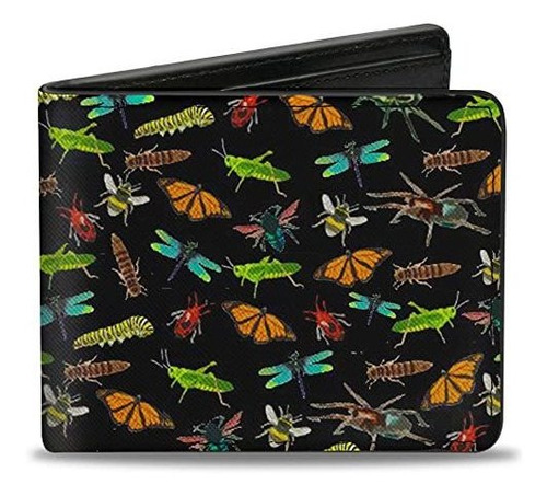 Heckle-down Mens Heckle-down Pu Bifold - Insects Grs6v