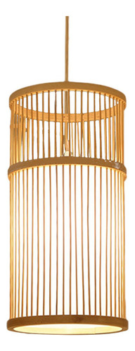 Lámpara Colgante De Bambú Tejida Para Comedor, Casa De Té