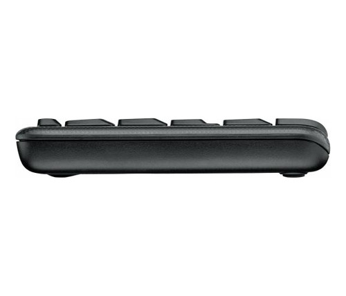 Kit Teclado E Mouse Logitech Mk220 Wireless Preto Preto