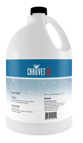 Envase 4 Litros Líquido Para Máquina De Nieve Chauvet Dj Sju