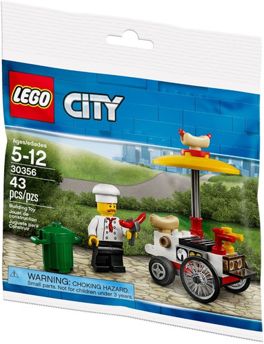 Pack Lego City Hot Dog Stand 43 Pzs 30356 Orig!!