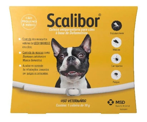 Coleira Scalibor Antiparasitas Para Cães Pequeno E Médio