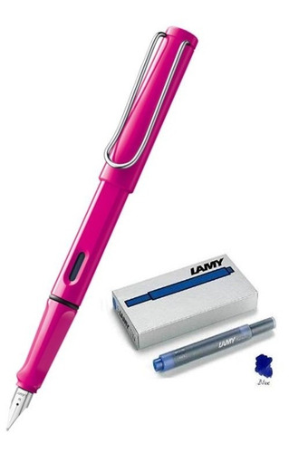Lapicera Lamy Safari Pink Plumin M [013 Pink] Pack T10