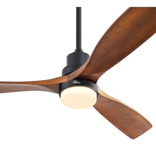 Sofucor 52 Pulgadas Ventilador De Techo Con Luz 3 Aspas Reve