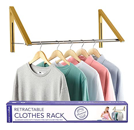 Stock Su Casa Retractable Clothes Rack, Wall Mounted Snyhl
