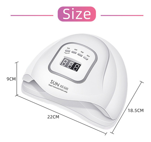 Cabina Sun X5 Max 110w Uv Led Secador Uñas Gelificadas Semi