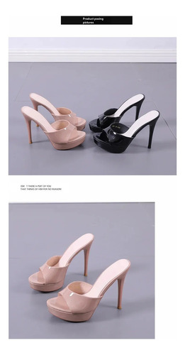 Zapatillas De Tacón Alto Con Plataforma Para Mujer, Zapatos