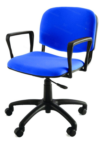 Silla Para Pc - Apoyabrazos Y Regulacion De Altura Color Azul