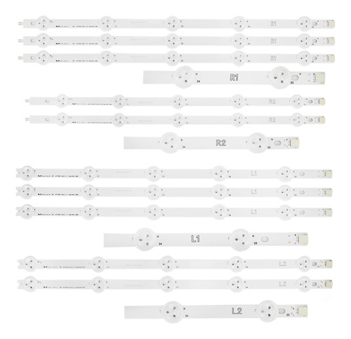 Kit 10 Barras Led 42ln5400 42ln5700 42la6130 42la6200