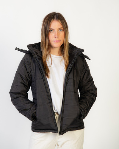 Campera Puffer Niza Con Capucha Desmontable