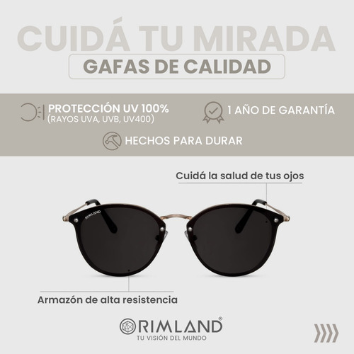 Anteojos De Sol Lentes Sol Rimland Moonshine Premium