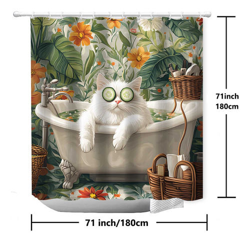 Cortina De Ducha W Holiday Decoration Home Bathroom Dry And