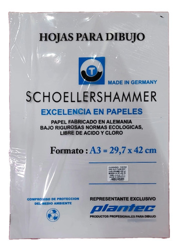 Hojas Para Dibujo Schoellershammer A3  90/95 Gr