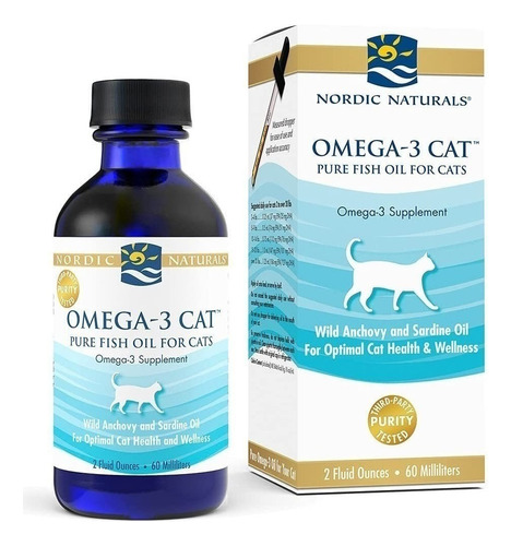 Omega 3 Para Gato, Sin Sabor, 60 Ml, Nordic Naturals,