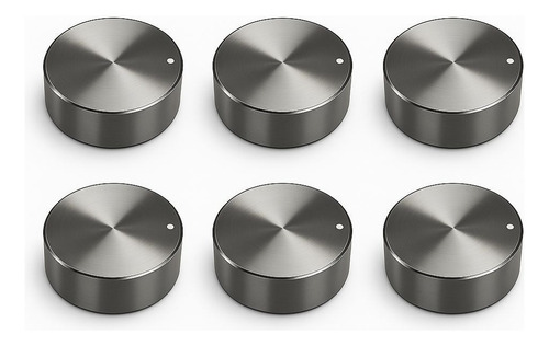 Kit 6 Perillas Estufa Mabe Y Otros Genérico Plata Premium