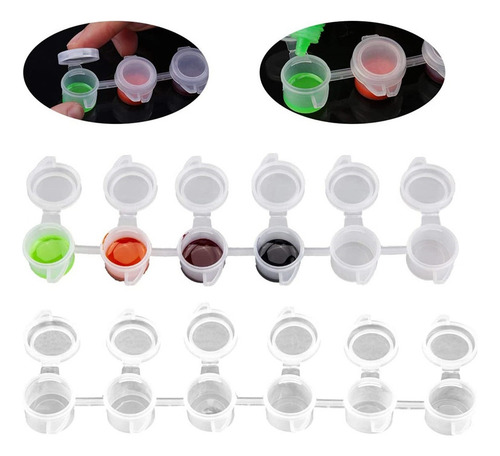 25 Para Latas De Pintura Vacías, Envases Transparentes