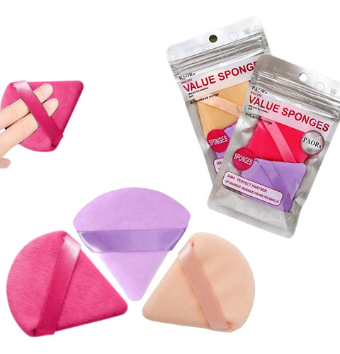 Esponjas Triangulares Para Maquillaje Pack X3