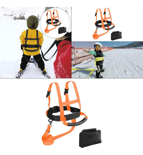 2 Arnés De Seguridad Para Esquí Naranja Los 9x17cm Naranja